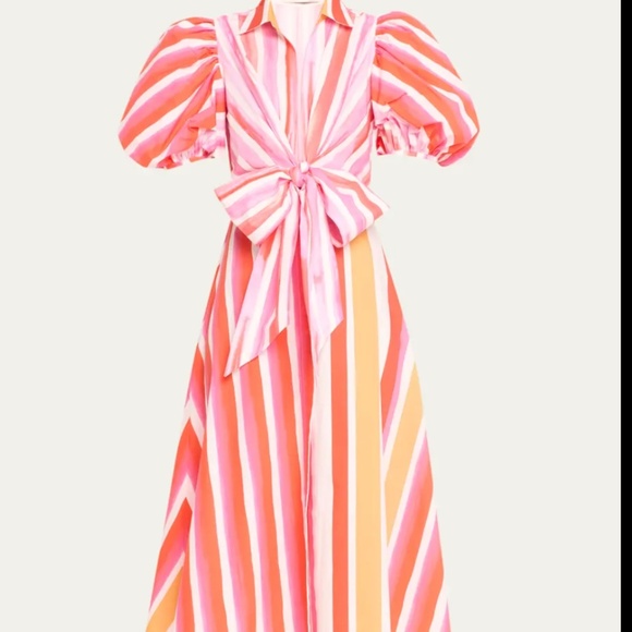 NWT SILVIA TCHERASSI Pavia Stripe Midi Dress - Picture 1 of 11